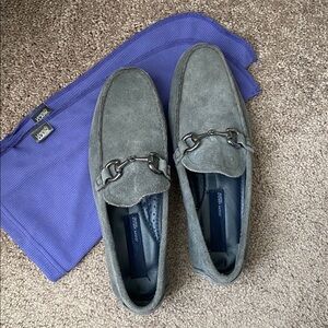 Men’s Suede Loafers - Gray 9.5
